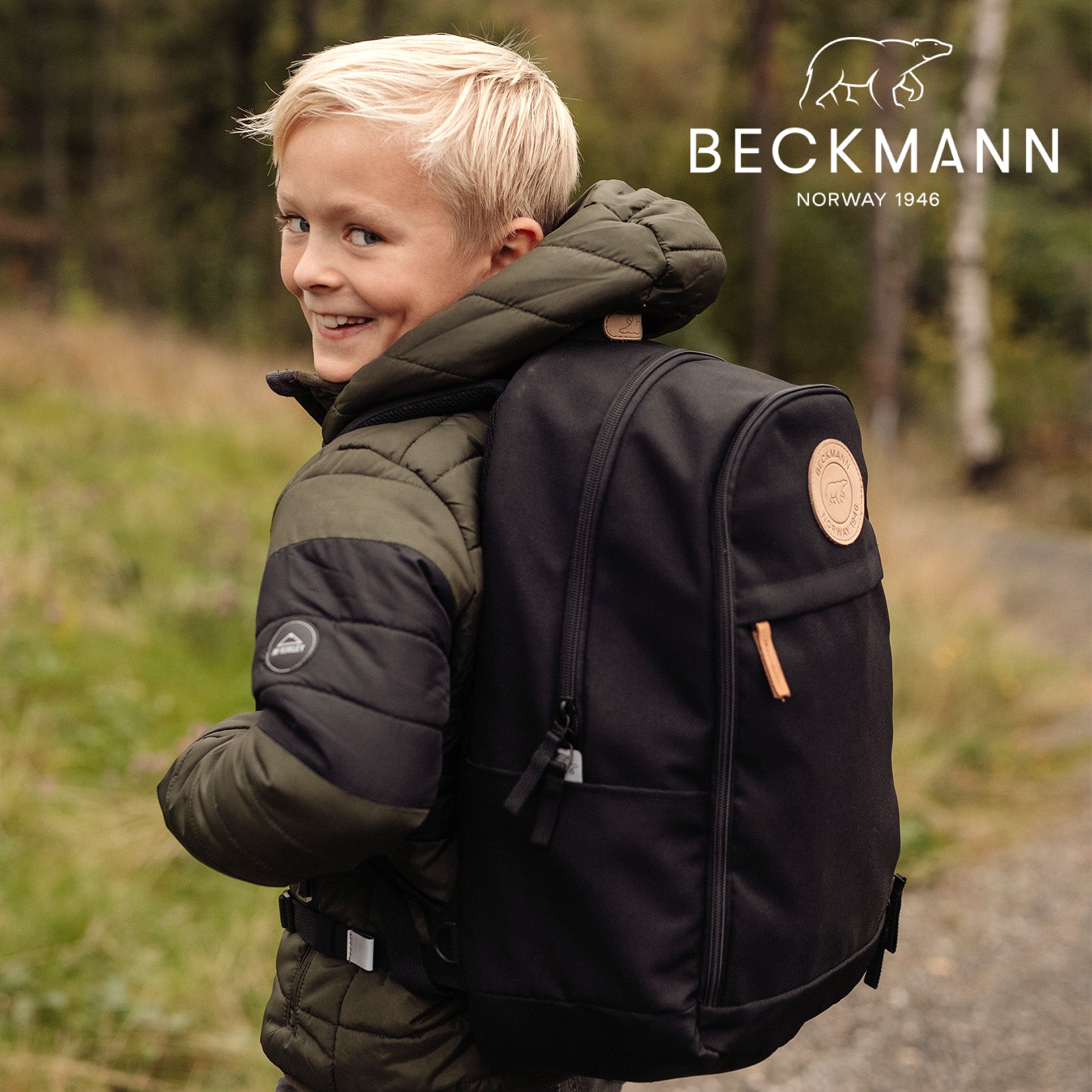BECKMANN ブラック バックパック 47cm Street FLX, Black 2024 – Beckmann Norway
