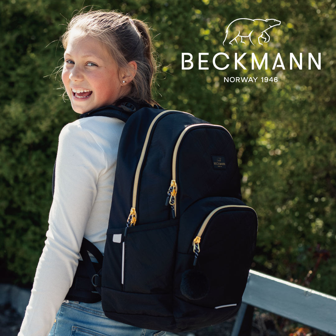 BECKMANN SPORT Junior ブラック リュック・バックパック Sport Junior, Black Gold – Beckmann Norway